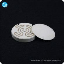 piezas de cerámica industriales redondas elemento calefactor de cerámica de cordierita mecanizable